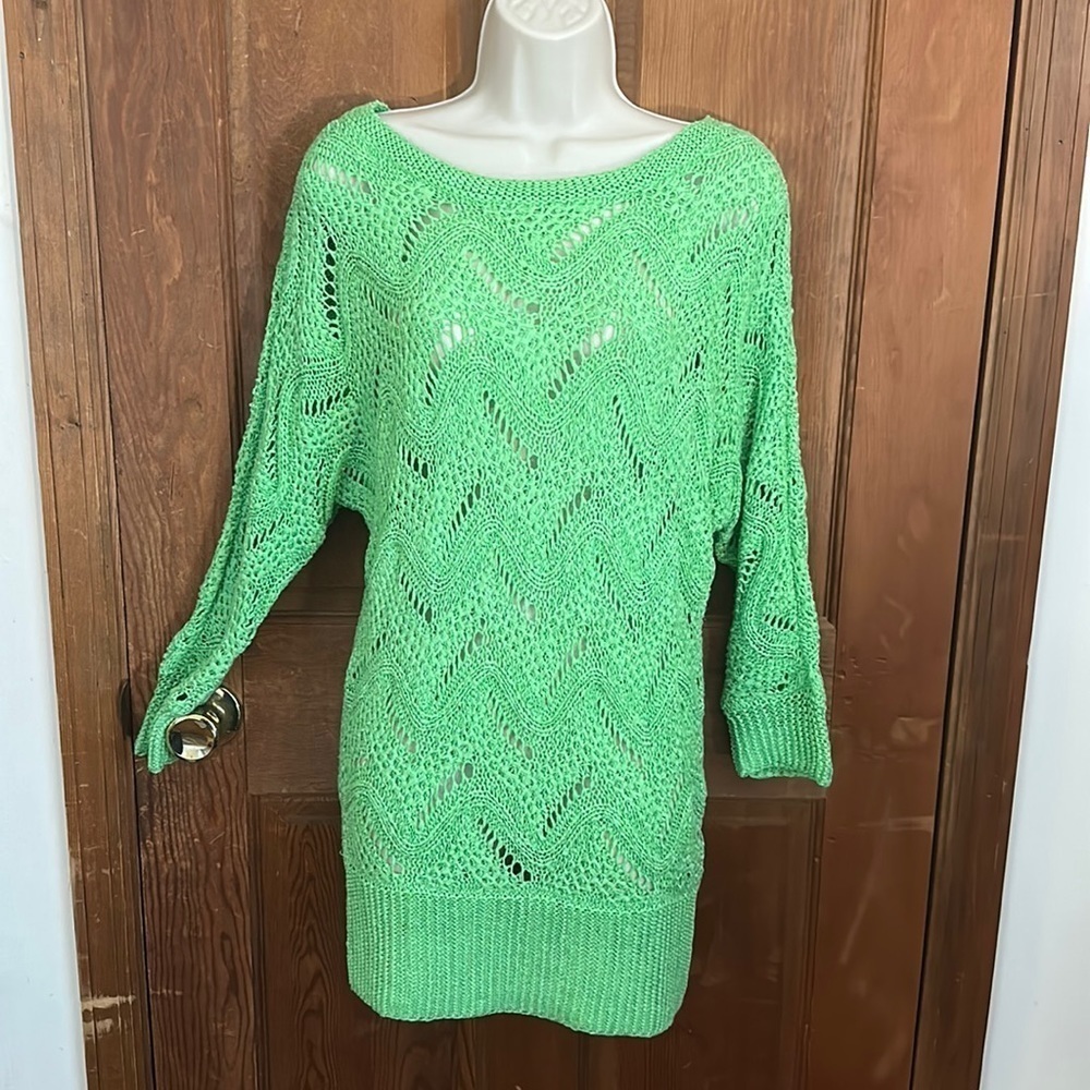 Lilly Pulitzer Open Knit Tunic Sweater Size XS/S